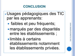  Usages des réseaux sociaux à des fins pédagogiques: