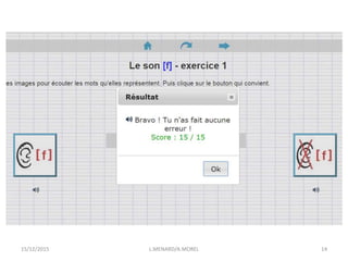 15/12/2015 L.MENARD/A.MOREL 14
 