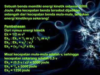 Usaha dan energi