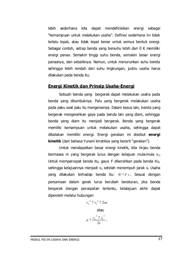 Usaha Energi Dan Daya