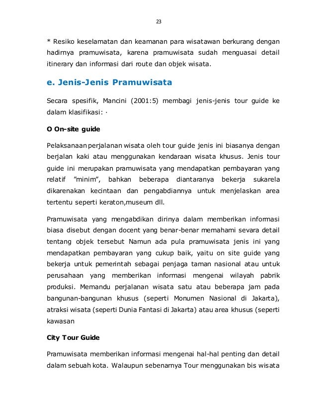 Contoh Teks Tour Guide Bahasa Inggris Berbagai Teks Penting