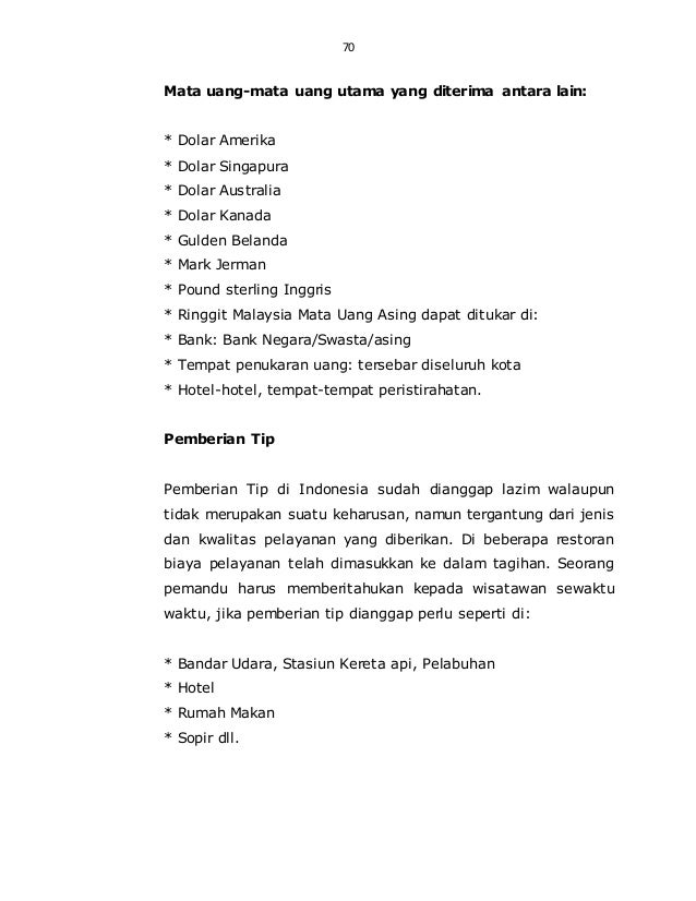 Contoh Teks Pemandu Wisata Bahasa Indonesia - Berbagai Teks Penting