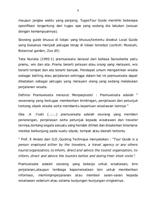 Usaha Jasa Pariwisata Berbasis Kompetensi Lusan Skl