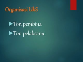 Organisasi UkS
Tim pembina
Tim pelaksana
 