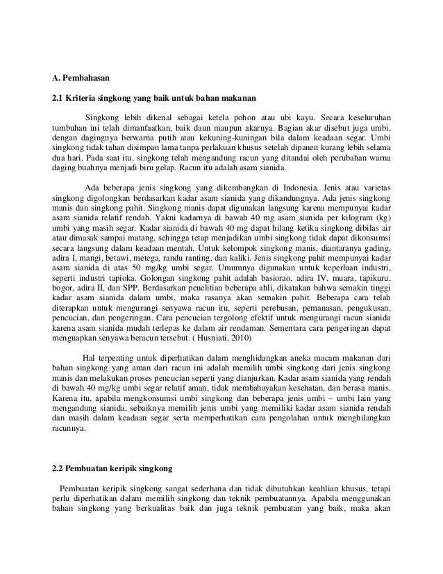 Contoh Proposal Usaha Kecil Keripik Singkong Contoh Proposal Usaha Kecil Keripik Singkong
