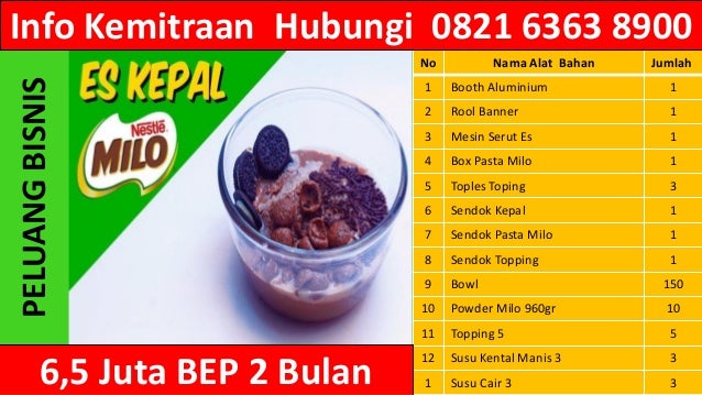 Gambar Banner Es Kepal Milo desain banner kekinian