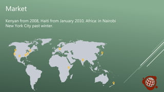 Market
Kenyan from 2008, Haiti from January 2010, Africa: in Nairobi
New York City past winter.
 