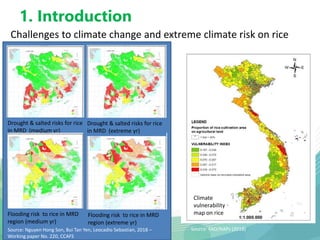 An investment plan in support of vietnam's nationally determined contributions to the Paris agreement from rice production in the Mekong River Delta