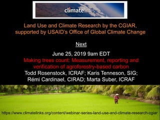 USAID & CCAFS Low-Emission Rice Webinar: Options, ambition, feasibility, and investment.
