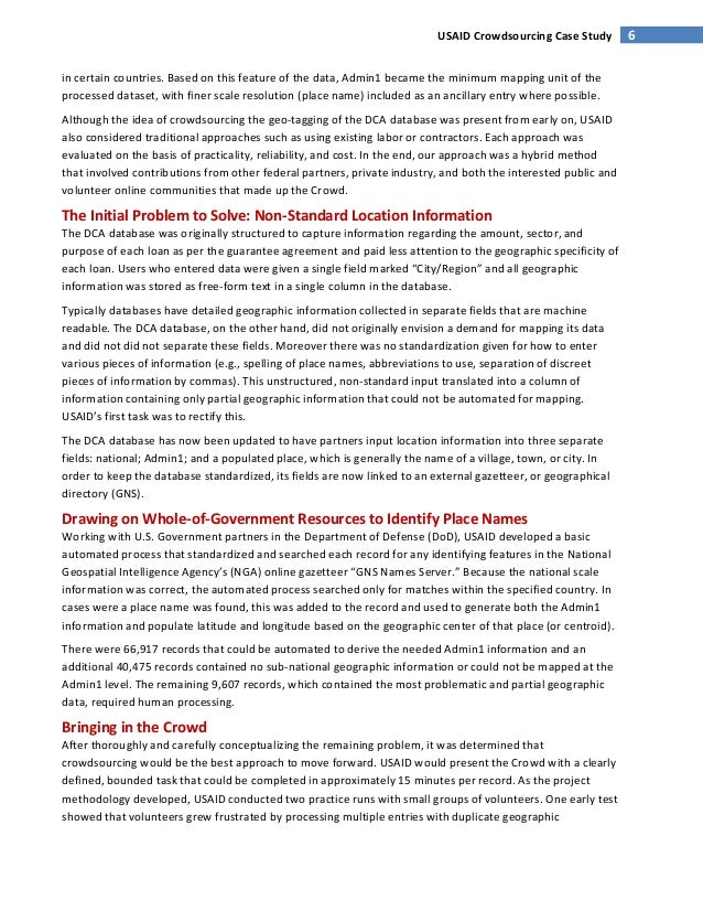 Case study database