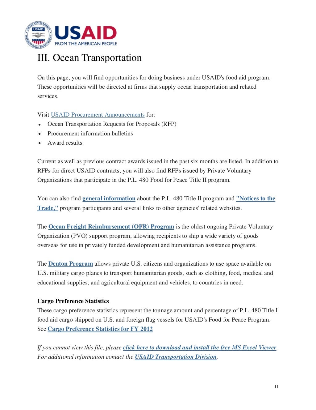 Usaid guide to grantand contract process