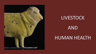 LIVESTOCK
AND
HUMAN HEALTH
 
