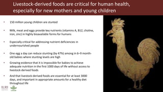 Livestock’s role in food security and resilience