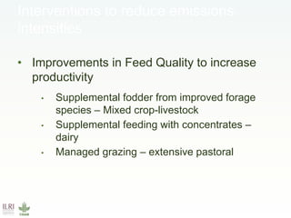 CCAFS Low emissions development (LED) activities funded by USAID