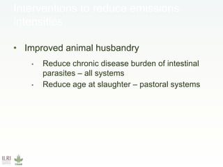 CCAFS Low emissions development (LED) activities funded by USAID