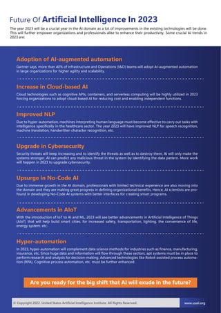 Artificial Intelligence Career In 2023 | PDF
