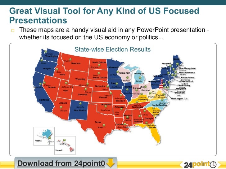 Customizable USA Map PPT Presentation