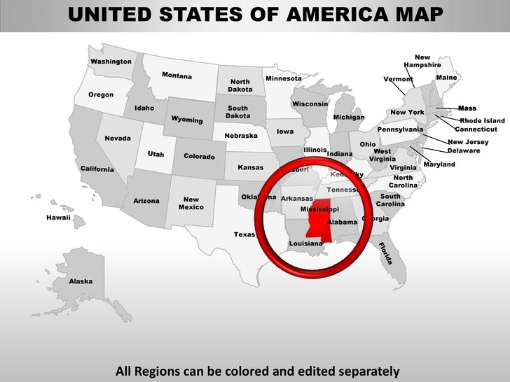usa mississippi state powerpoint county editable ppt maps united states history powerpoint presentations