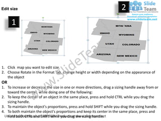 Usa mountain region country editable powerpoint maps with states and ...