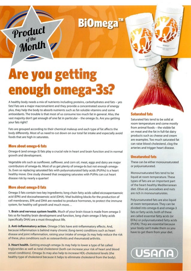 Usana Biomega Fish Oil