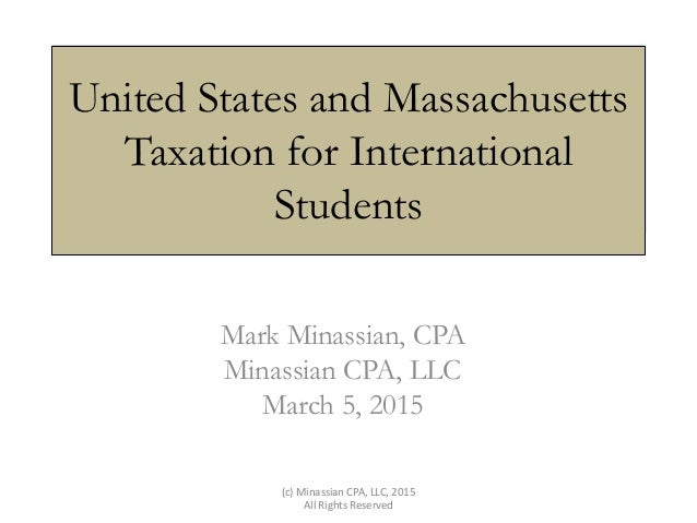 Tax Guide For International Students