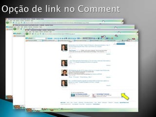Opção de link no Comment