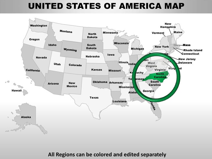 editable maps of north america