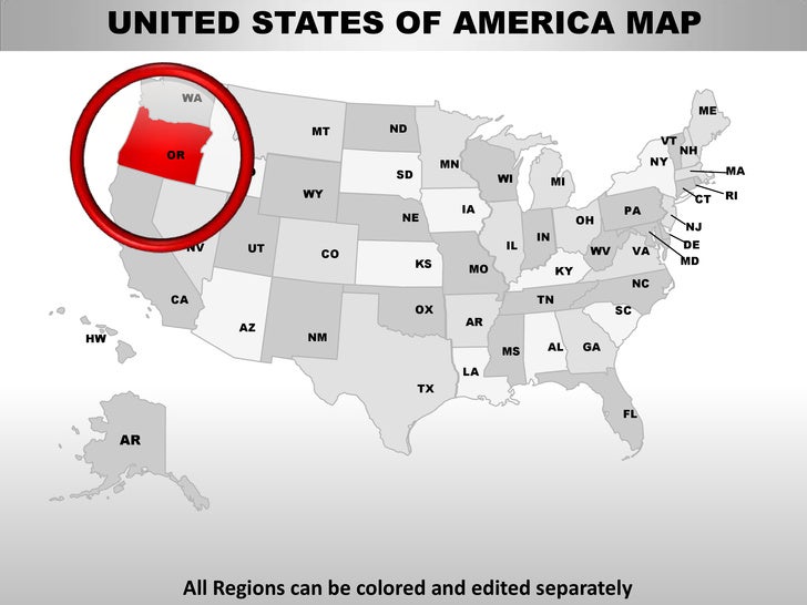 powerpoint maps of usa