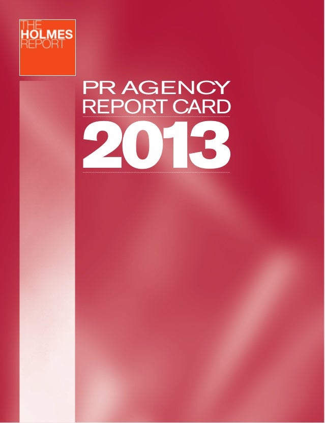 2013 americas pr agency report card report card cover