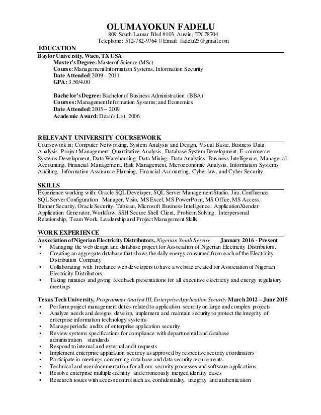 My Resume