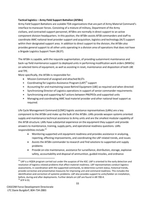 US Army Logistics Quick Reference Guide Feb 14, 2014 | PDF