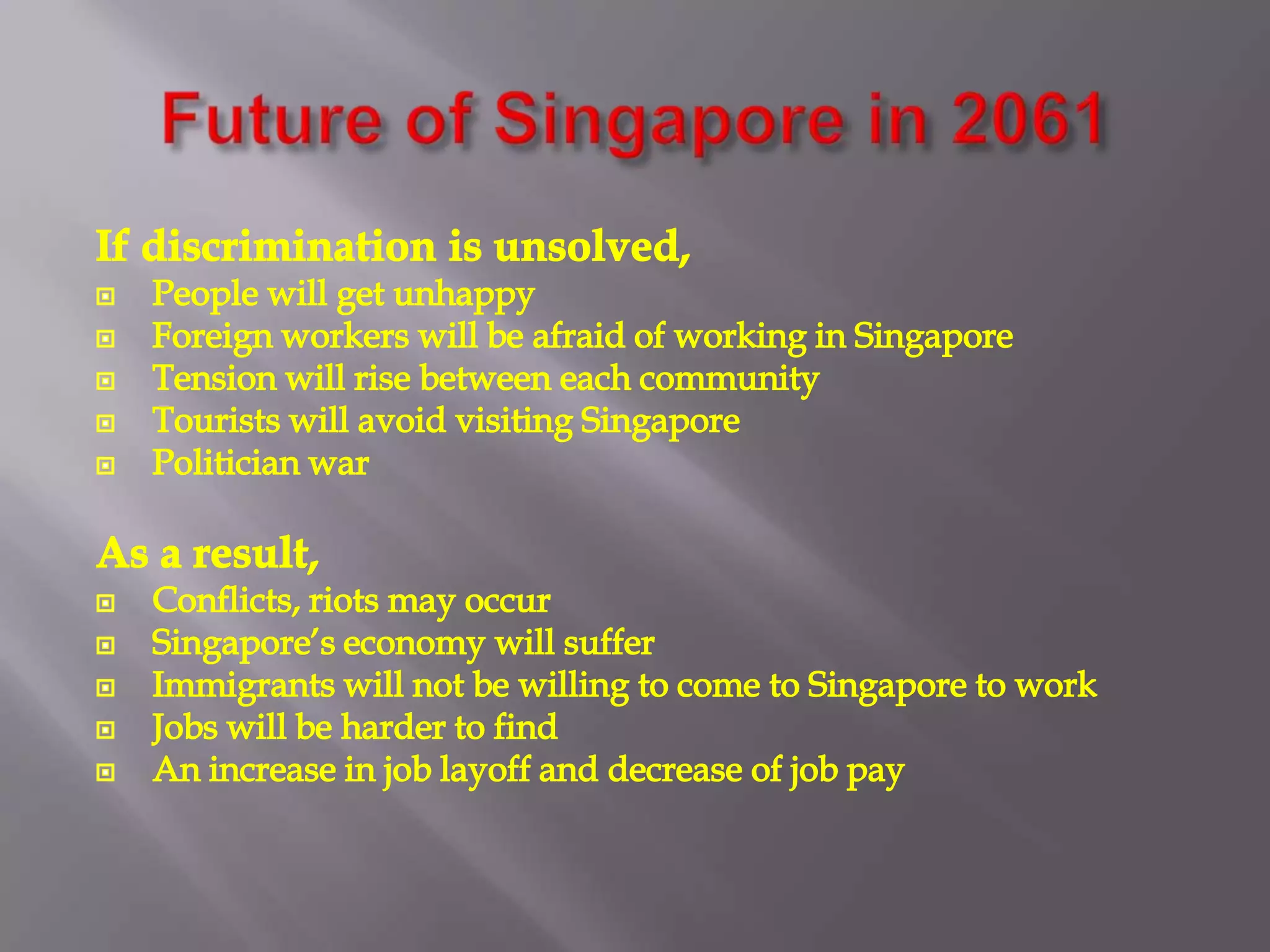 Our thoughts… Blacks were treated 2nd to whites