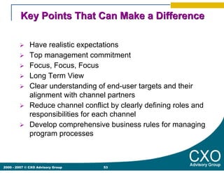 Key Points That Can Make a Difference

              Have realistic expectations
              Top management commitment
 ...