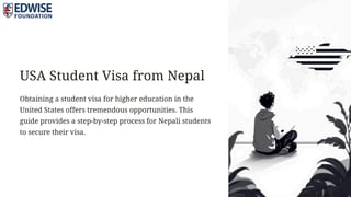 USA Student Visa Application Process for Students From Nepal. | PDF