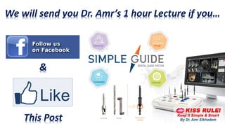 We will send you Dr. Amr’s 1 hour Lecture if you…
&
This Post
 