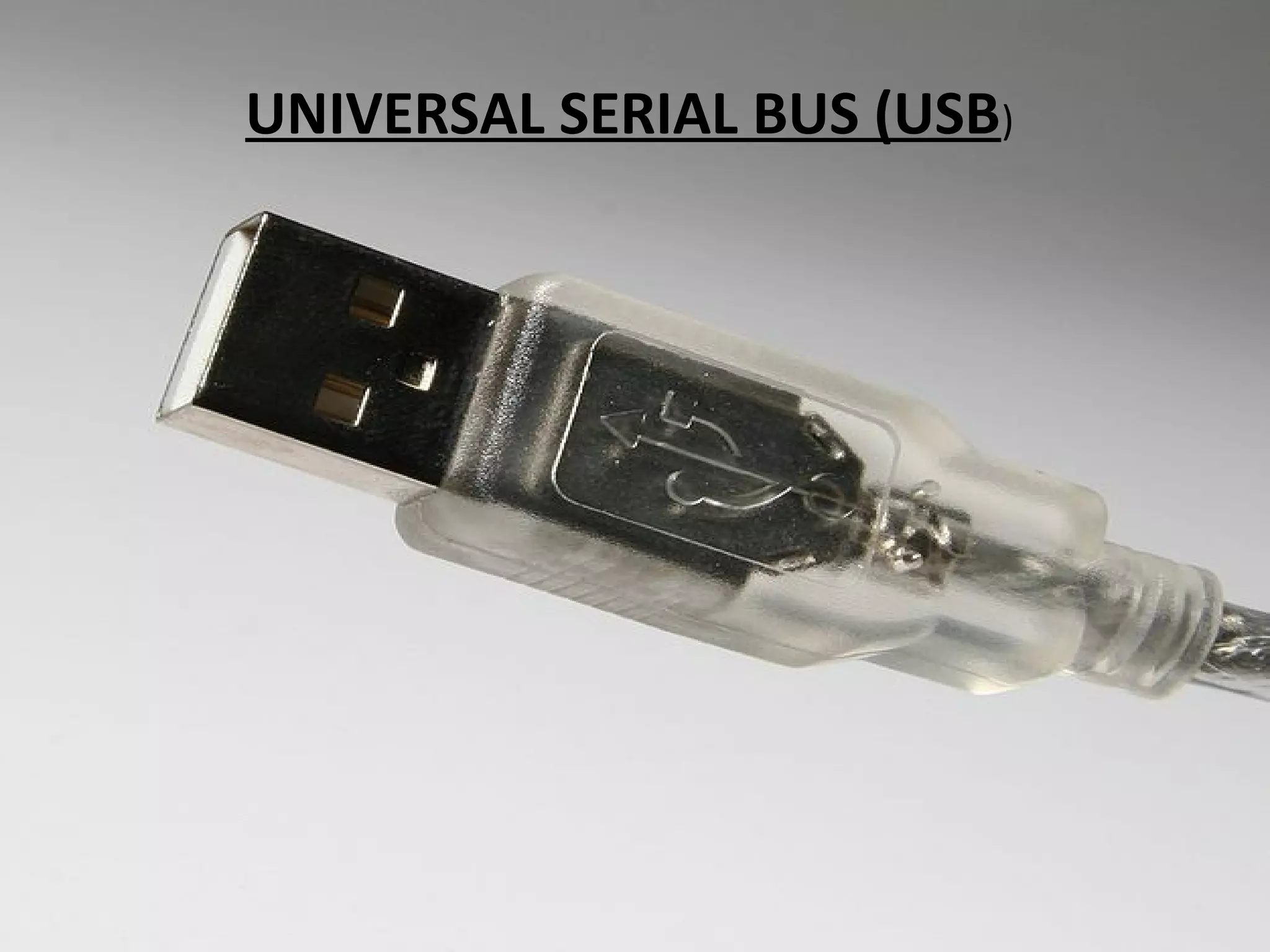 UNIVERSAL SERIAL BUS (USB) 
 