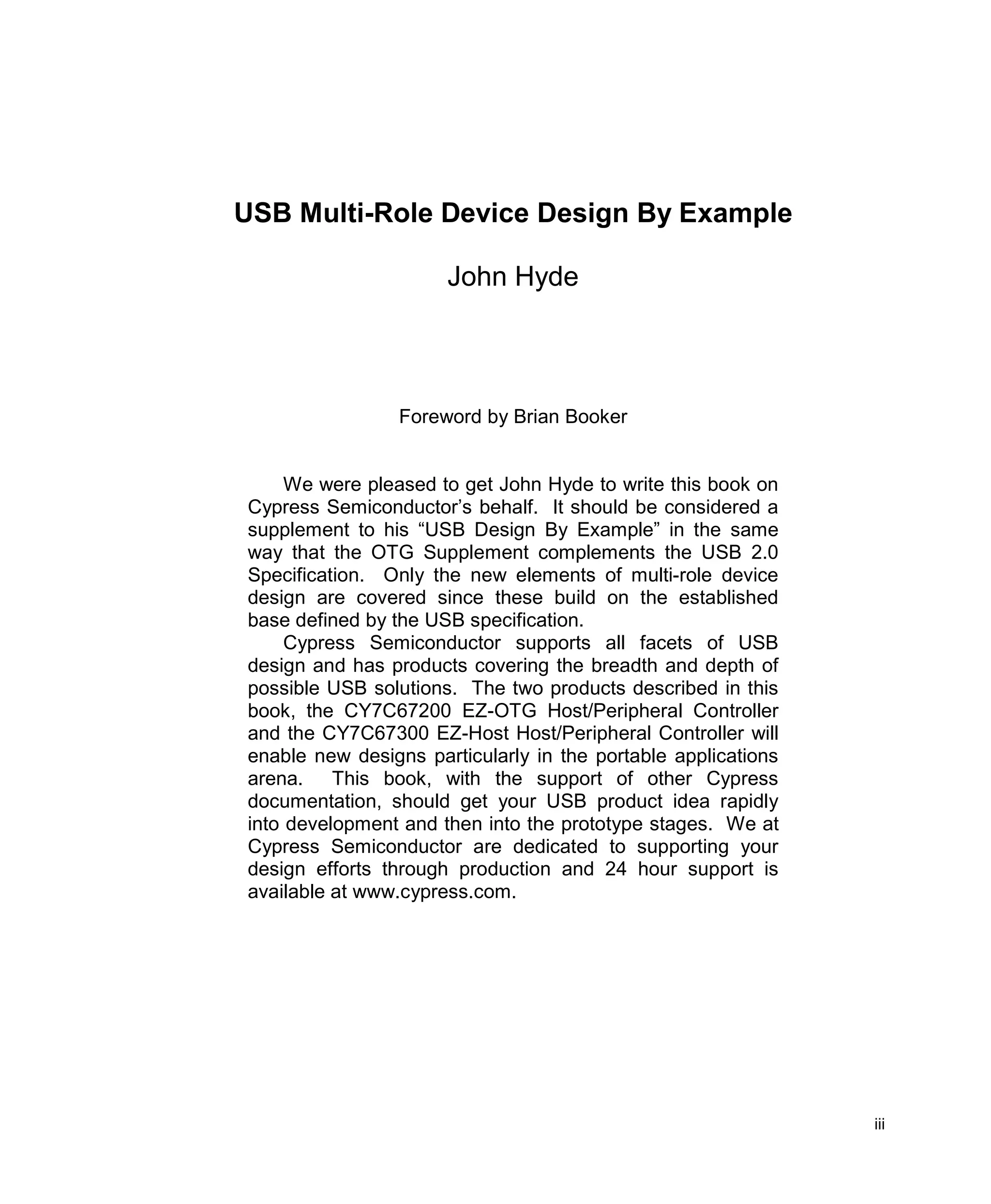 Usb Multi Role Device Design By Example