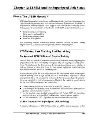 Usb Link Training Usb 3.0 technology mindshare | PDF