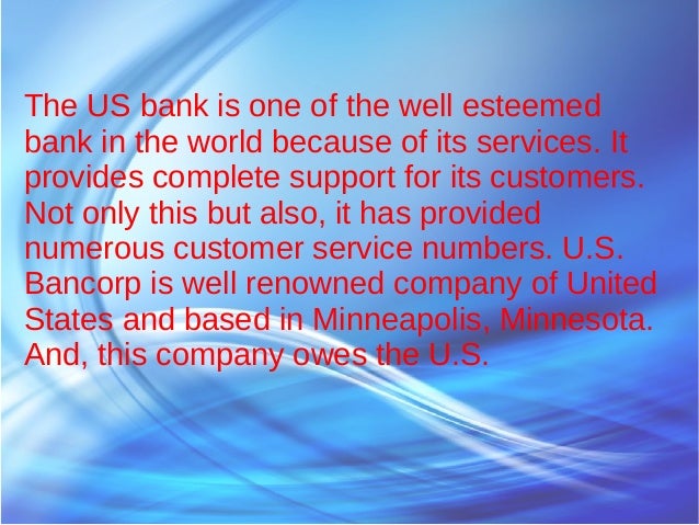 US Bank Customer Service Toll Free Numbers
