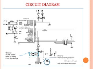 CIRCUIT DIAGRAM Optional **D1 & D2 are  Used for safety From high voltage. Optional  ** short circuit protection 
