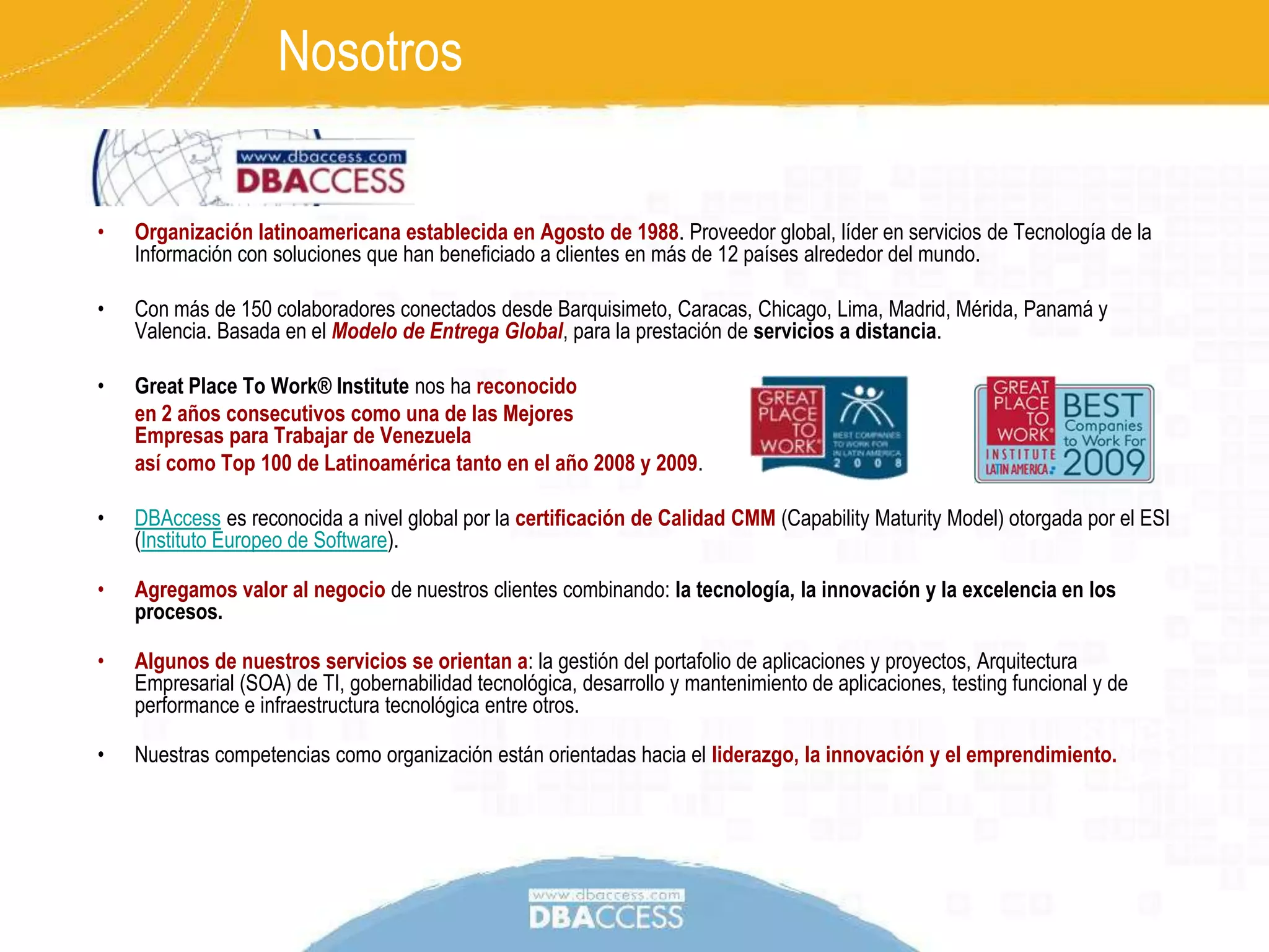 Arquitectura del software: Coherencia. Flexibilidad.