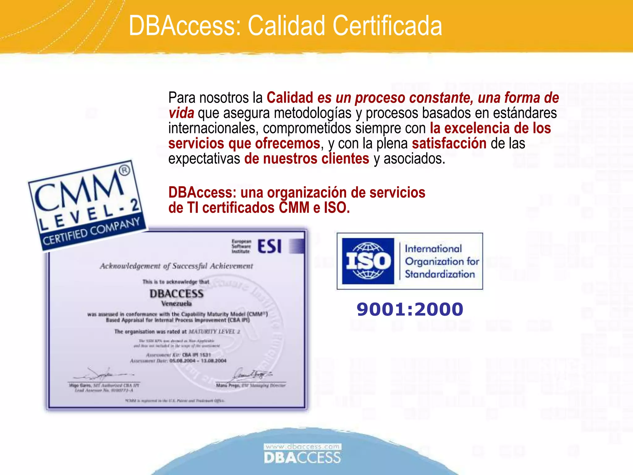 Aseguramiento de calidad.