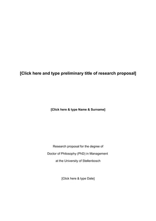 research proposal titles