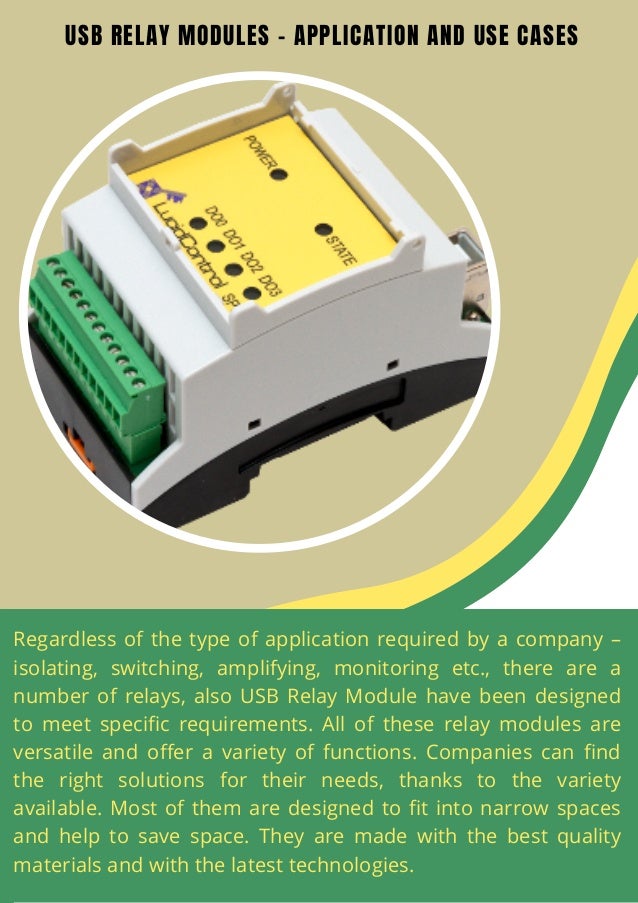 Usb Relay Modules Application and use Cases