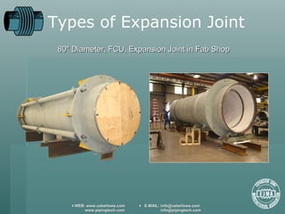 80" Diameter, FCU, Expansion Joint in Fab Shop Types of Expansion Joint 