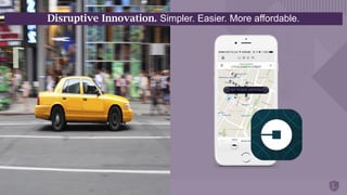 Disruptive Innovation. Simpler. Easier. More affordable.
 