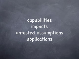 USC Faculty Seminar 1.29.08