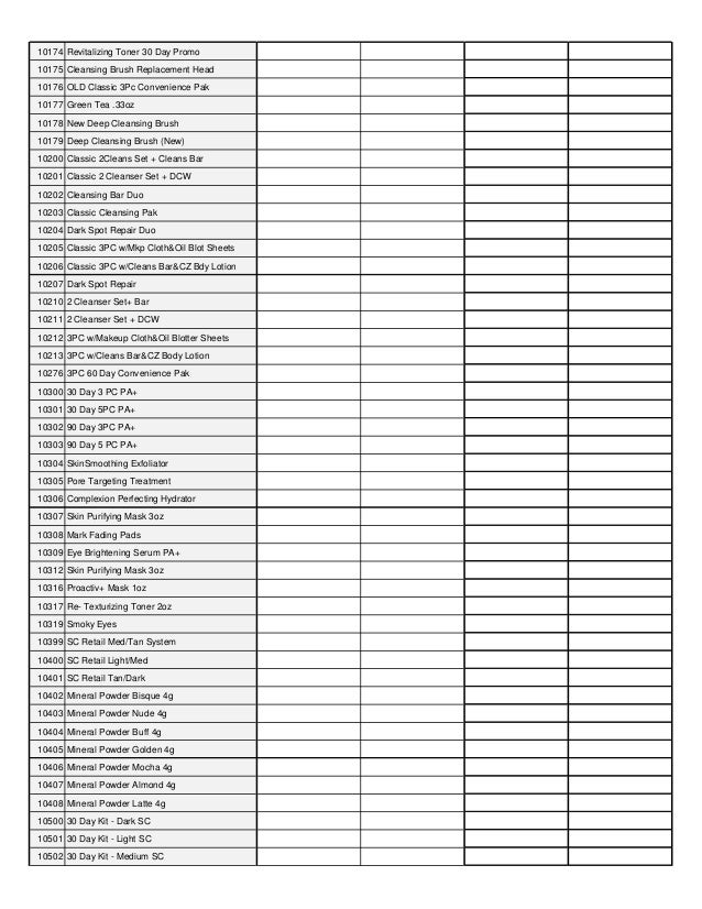mary inventory spreadsheet