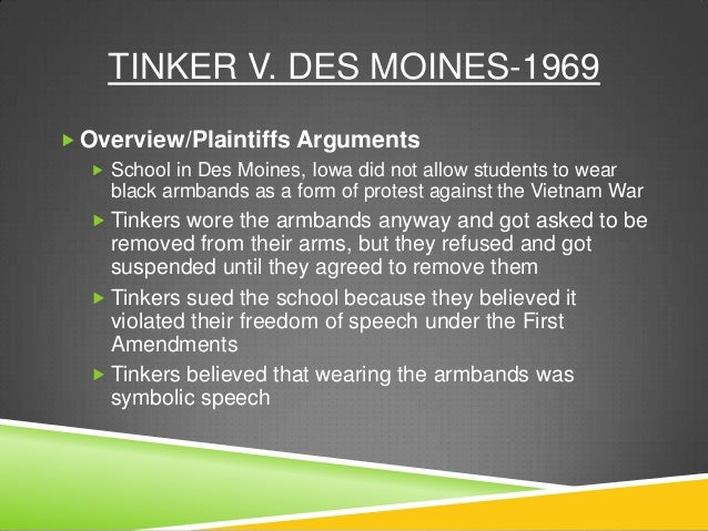 tinker vs des moines case brief summary