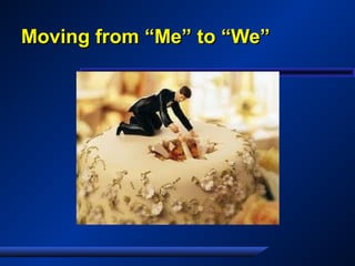 Moving from “Me” to “We”Moving from “Me” to “We”
 